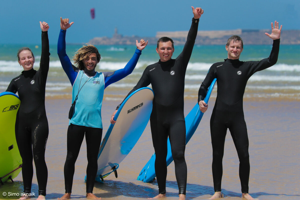 Surf lessons essaouira bleu kite school